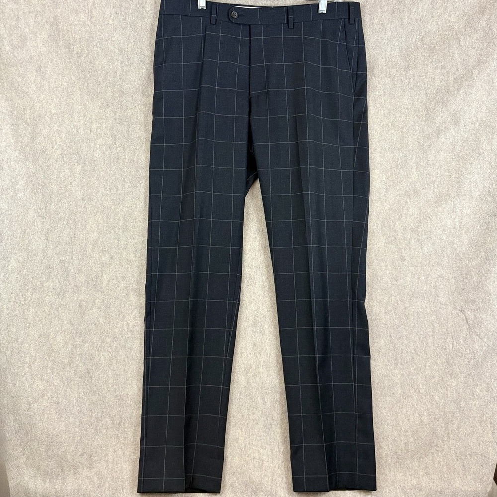 Suitsupply Brescia Gray 42R Suit Vitale Barberis Canonico 110 Wool Windowpane - Picture 12 of 16